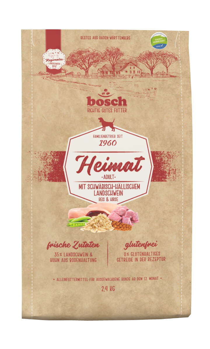 bosch Hunde-Trockenfutter Heimat Adult Schwäbisch Hällisches Landschwein